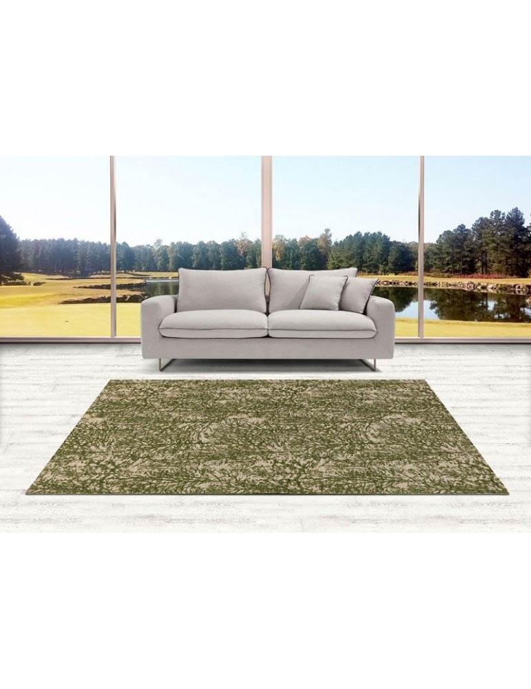 Tappeto moderno di colore verde per arredamento
