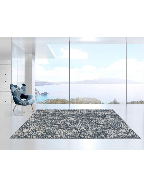 Tappeto moderno di colore blu