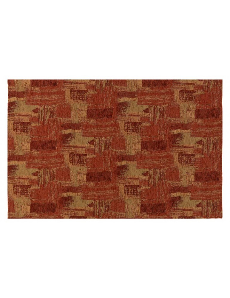 Pianta del tappeto moderno rosso, veduta dall'alto