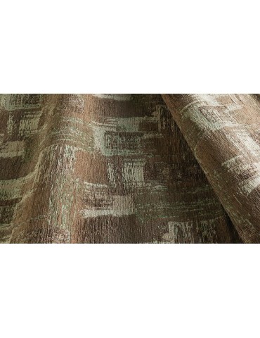 Dettaglio del tappeto in offerta moderno multicolore con tonalità marroni
