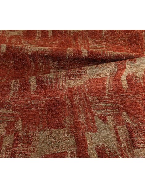 Dettaglio del tappeto in offerta moderno multicolore rosso