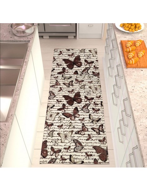 Tappeto da cucina con design farfalle