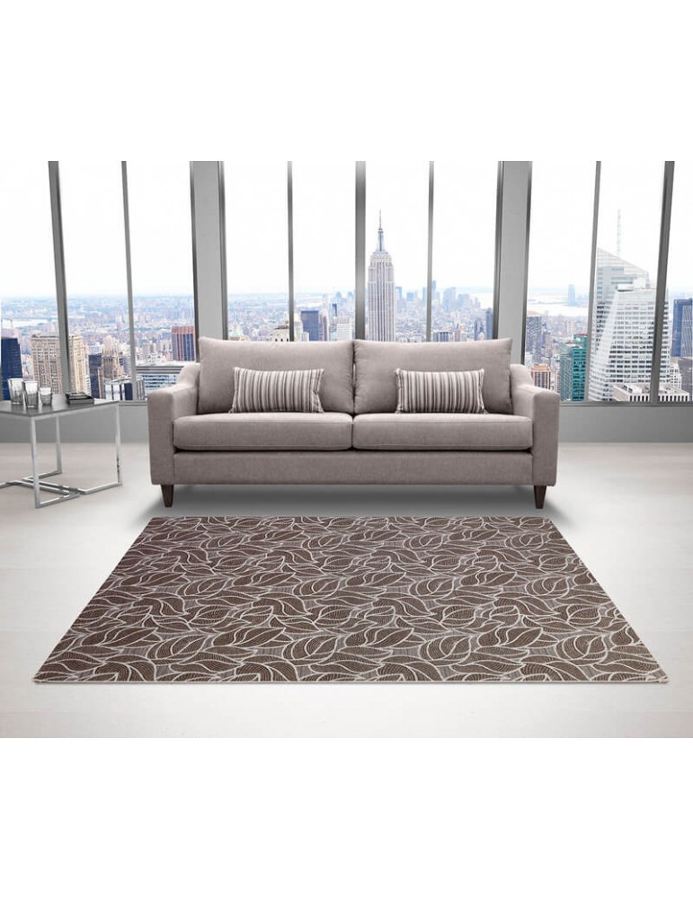 Tappeto moderno di design tonalità marroni