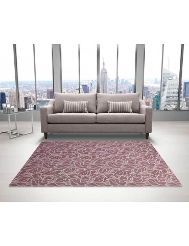 Tappeto moderno di design tonalità rosa
