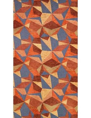 Pianta del tappeto geometrico tonalità arancio