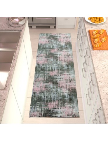 Tappeto chenille da cucina color grigio