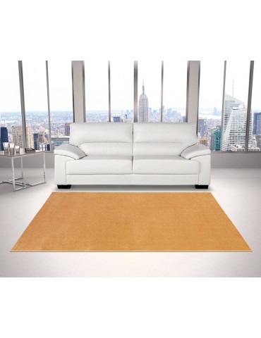 Tappeto a tinta unita colore giallo