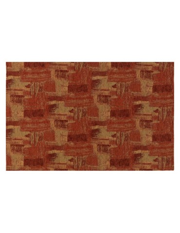 Pianta del tappeto moderno rosso, veduta dall'alto