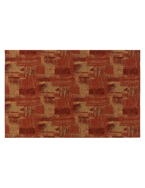 Pianta del tappeto moderno rosso, veduta dall'alto