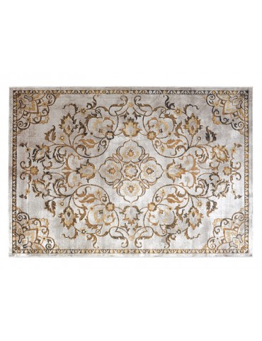 vedeta dall'alto del tappeto giallo in stile moderno per arredare soggiorno o camera da letto