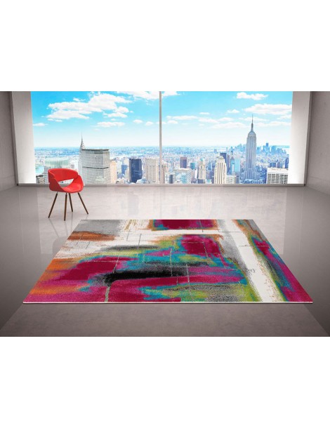 tappeto moderno dal design italiano multicolor