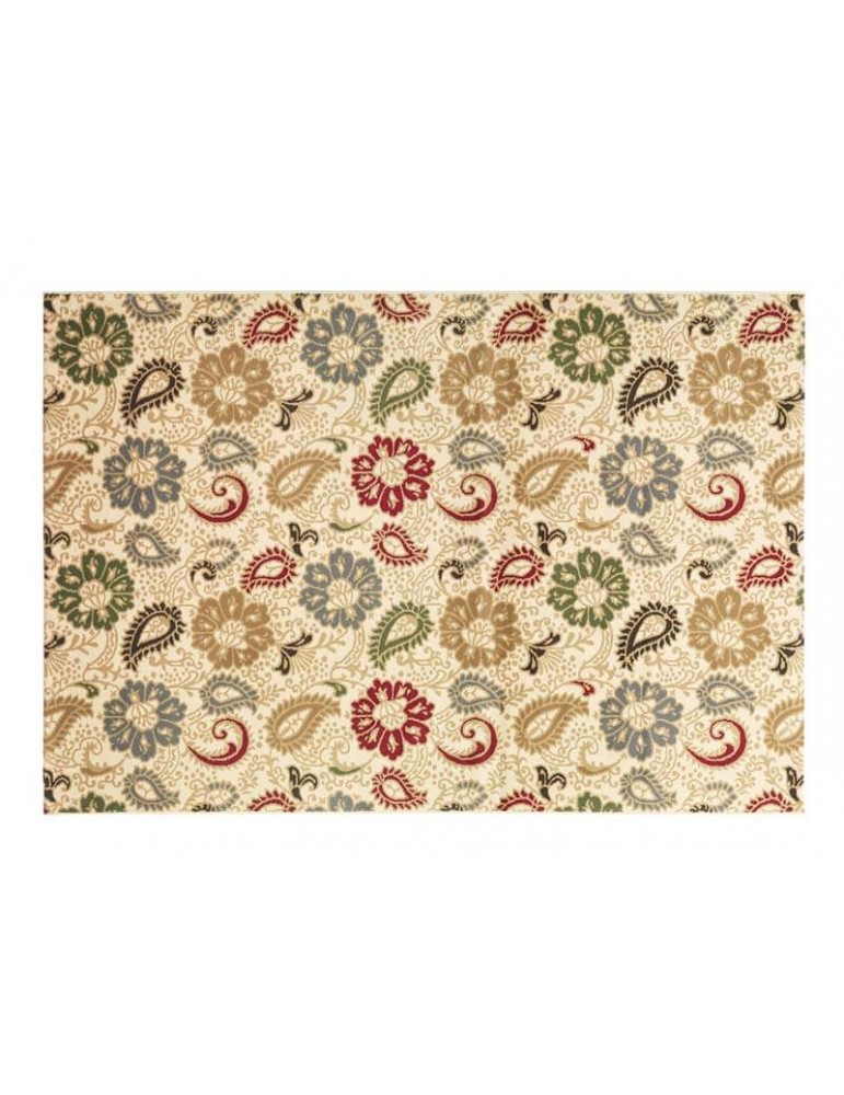 Tappeto con motivi floreali dallo stile classico