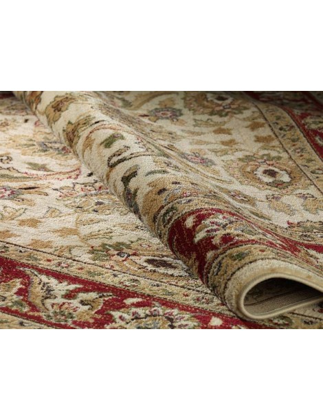 Dettaglio del tappeto dal design asiatico