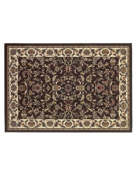 Tappeto orientale marrone visto dall'alto