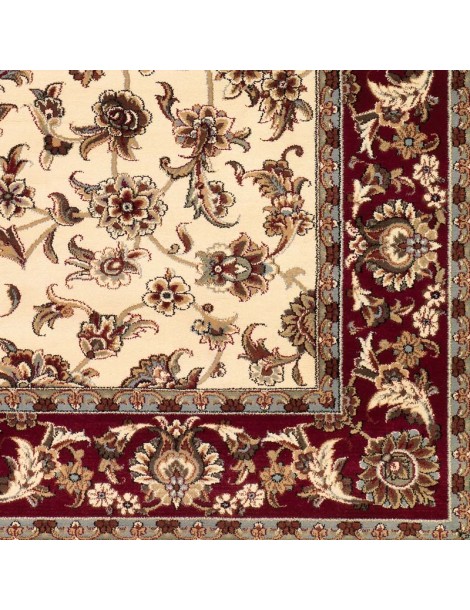 Dettaglio dell'angolo del tappeto orientale