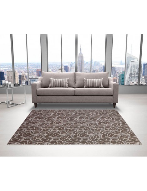 Tappeto moderno di design tonalità marroni