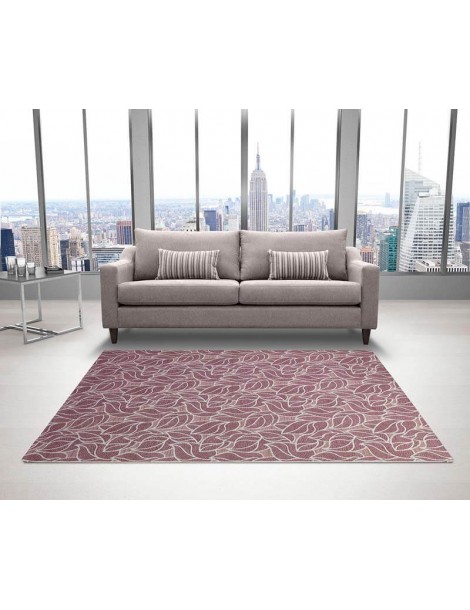Tappeto moderno di design tonalità rosa