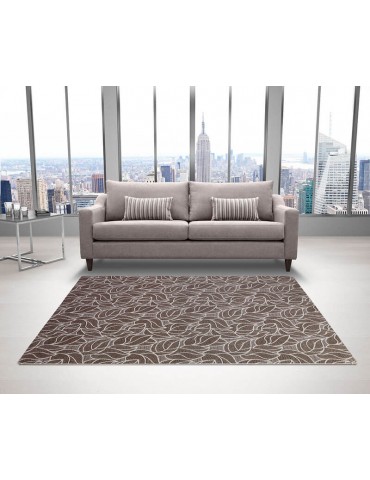 Tappeto moderno di design tonalità marroni